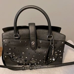 Gunmetal Coach Satchel/Shoulder bag